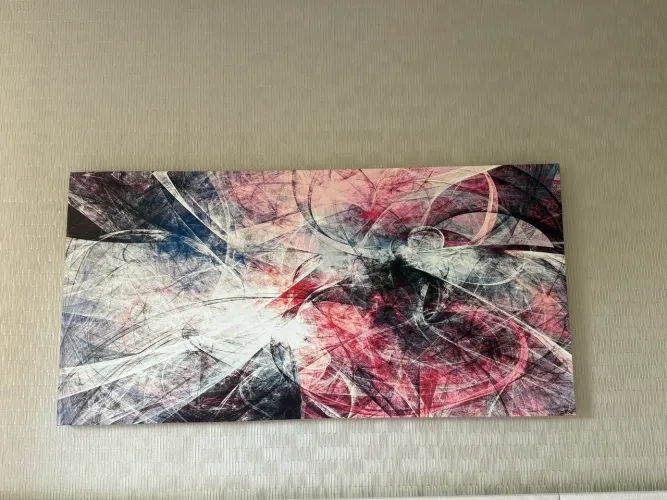 Quadro decorativo tom rosado 60cm X 120cm