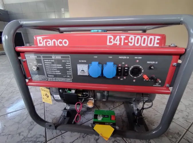 Gerador Branco 9.000w com partida elétrica