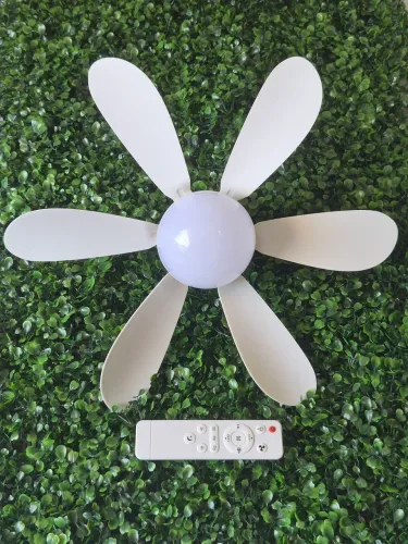 Ventilador Lâmpada de Teto Com Controle Remoto