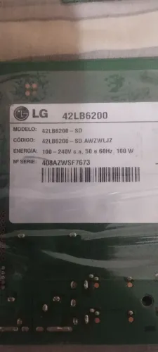 Placa e fonte tv lg 42LB6200