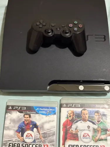 PS3 bloqueado com jogos e controle original
