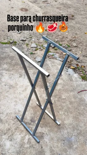 Base para churrasqueira porquinho