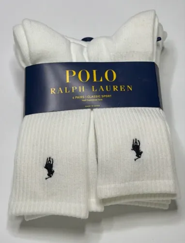 Meias Polo Ralph Lauren - Kit com 3 pares