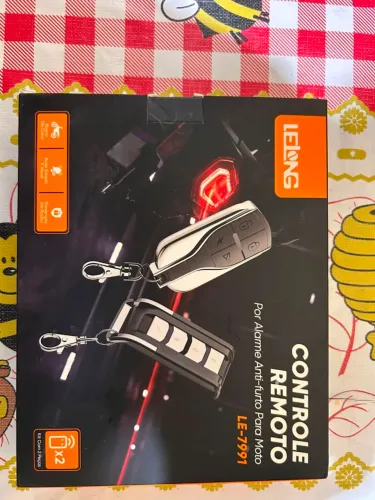 Quero vender esse alarme com partida elétrica no controle e esse bloqueador e combustível