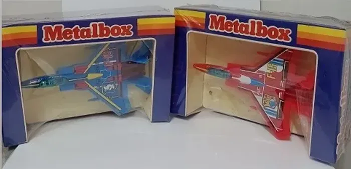 Aviões Super Fighter F-15 - Metalbox - Vintage