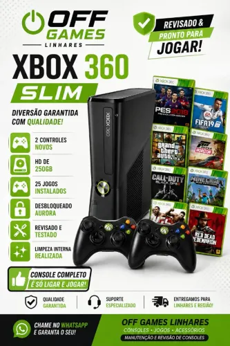 Xbox 360 Slim Desbloqueado