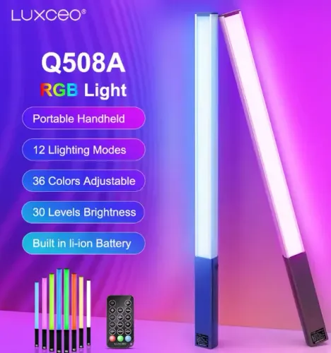Super bastão de led Luxceo RGB Q508a com controle remoto - Garantia