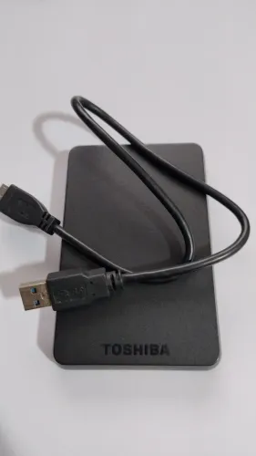 HD Externo Toshiba 500GB USADO + Case para HD Externo