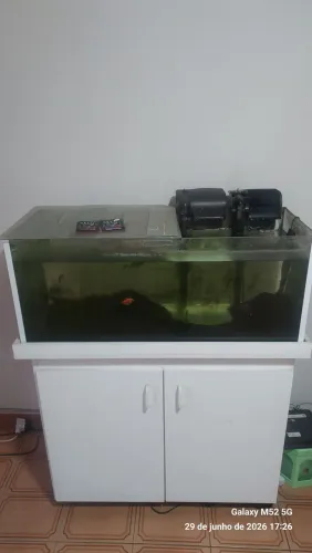 VENDO ESTE AQUARIO RETANGULAR SEMI NOVO 970 REAIS.. * Reynaldo Zona Norte SP