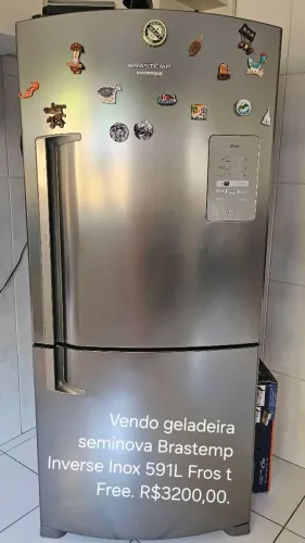 Vendo Geladeira Frost Free Inverse Eletrolux 591L