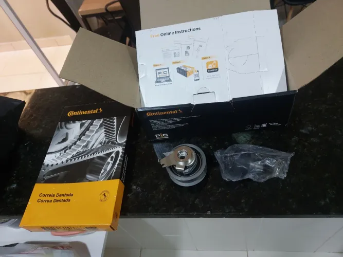 Kit correiwla dentada, polo, virtus 2018, nova na caixa.