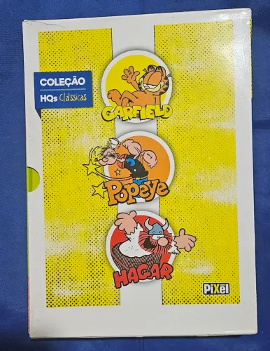 BOX - HQS CLASSICOS - VOL.1 GARFIELD, POPEYE E HAGAR<br>Favoritar<br>GARFIELD - POPEYE - HAGAR