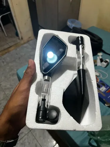 Retrovisor esportivo lente azulada