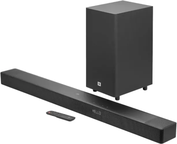 Soundbar JBL Cinema SB595, 5.1 Canais, com Subwoofer, Bluetooth, Preta