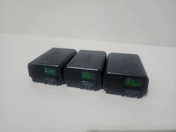 Bateria 3 baterias (originais)Np-fw50 Para Sony A6500 A6300 A6400