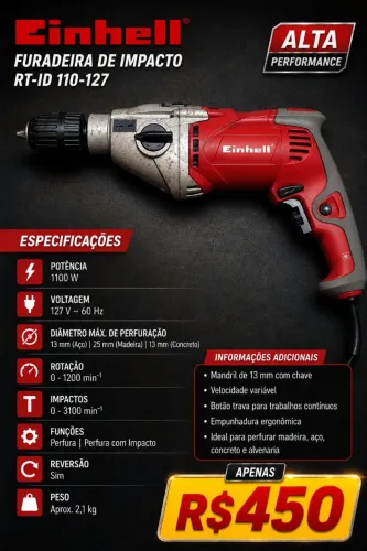 Furadeira de Impacto Einhell