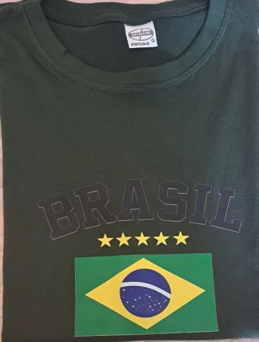 Camiseta do Brasil em Algodão 