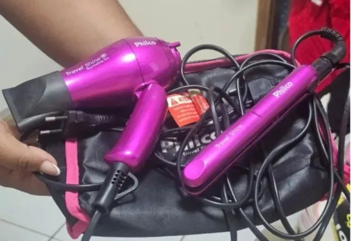 KIT ROSA: ESCOVA E CHAPINHA//DIVIDO//