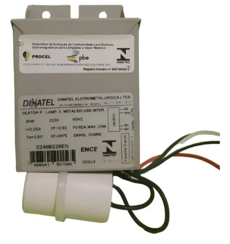 reator vapor metálico 35w 220v dinatel