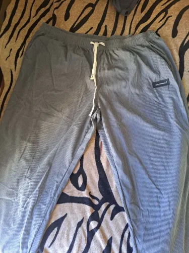 Calça de veludo com elastico cinza confortável   5XL tamanho 54 