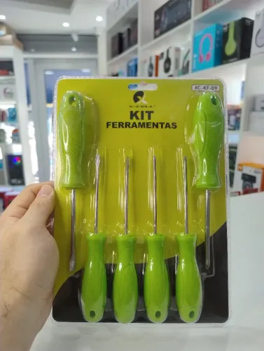 Kit Ferramentas X-CELL 6 Peças Chaves Philips e Fenda