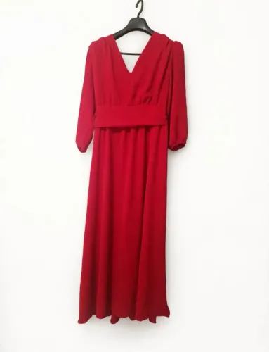 Vestido elegante de festa , longo vermelho