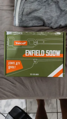 Fonte 500W TGT Enfield na caixa