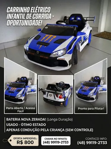 Carrinho eletrico infantil 