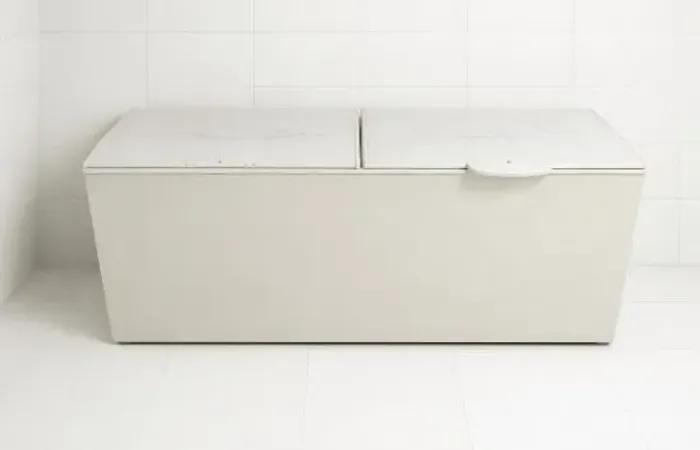 Freezer Gelopar 570L usado horizontal duas portas basculante 220 volts ,3 unidades 
