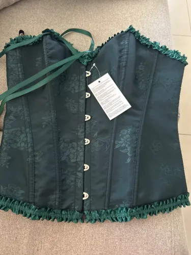 Corset verde de fantasia
