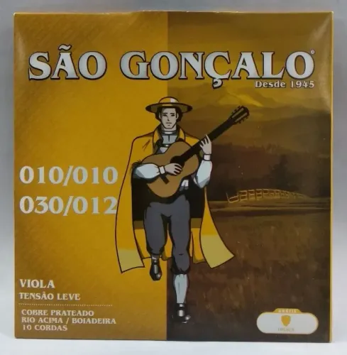 Encordoamento viola São Gonçalo tensão leve