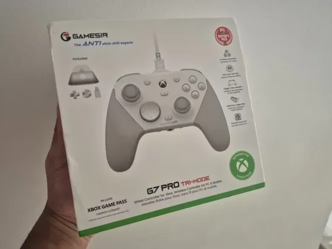 Controle - GameSir G7 Pro - Branco - NOVO LACRADO
