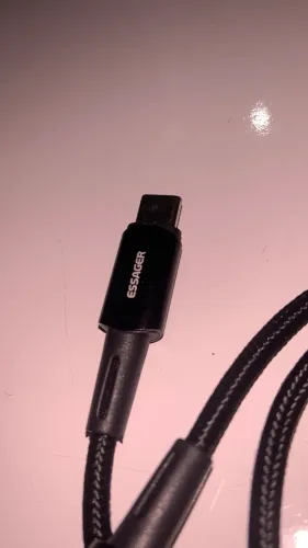 Cabo original USB-C para USB-C Essager PD 60W | Carregamento Rápido Premium | 1 Metro