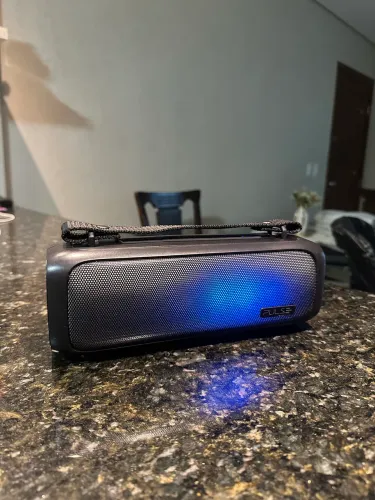 Caixa de Som Bluetooth 100W Portátil Pulse Beats 2 com Luzes RGB