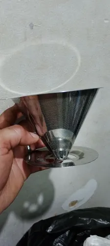 Filtro inox pequeno para filtrar café. Novo nunca usado.