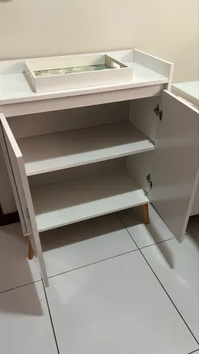 Buffet aparador retro branco