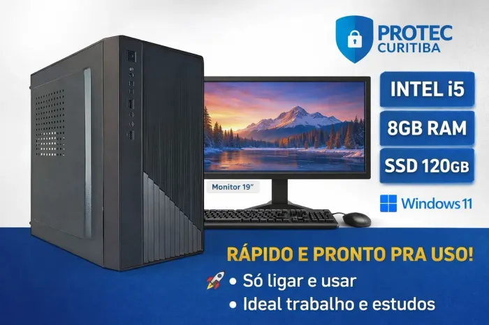 Computador novo, Intel i5+ monitor 21,5 + kit teclado é mouse