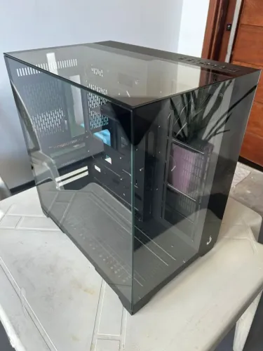 Gabinete gamer rise mode full glass