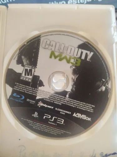 Call of duty modem wafare 3 PS3 só o cd sem capa ou manual