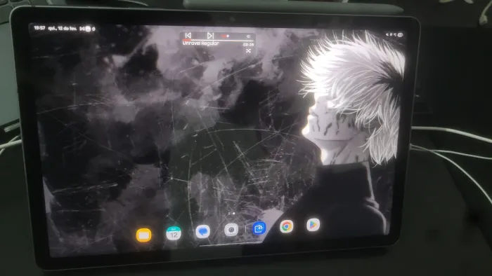 Tab s9 fe (128gb - 6gb ram) + S Pen + Capa original + Capa para proteção máxima 