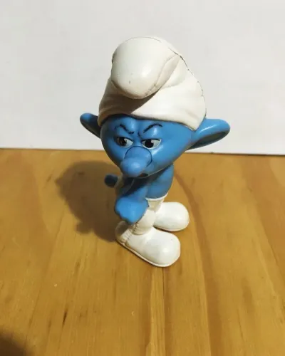 Smurf Zangado coleção McDonald?s