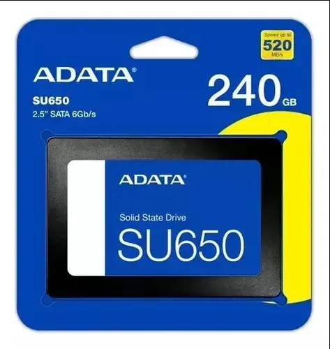 SSD240GB Adata 2.5 SU650 ASU650SS-240GT-R 240GB preto