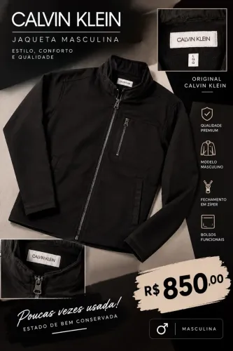 Jaqueta masculina original calvin Klein