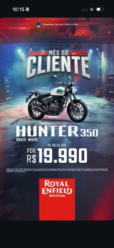 OFERTA ESPECIAL ROYAL ENFIELD HUNTER 350cc