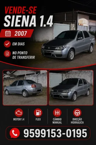 Fiat Siena ELX 1.4 MPI Fire Flex 8V 4P 2007