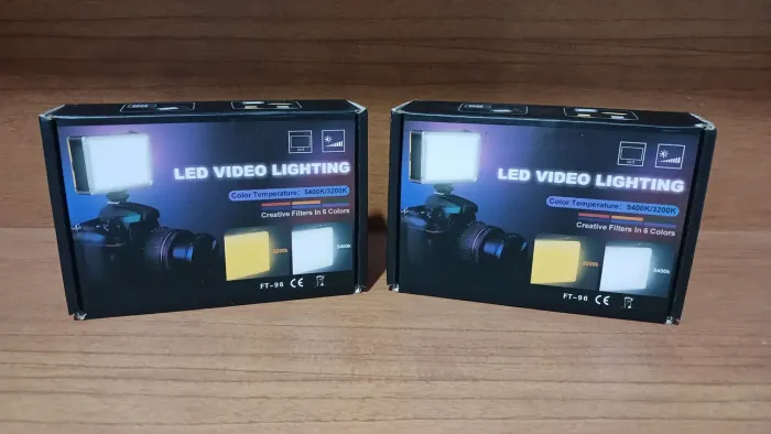 LED para Vídeo e Fotografia FT-96 - Kit com 2 Unidades