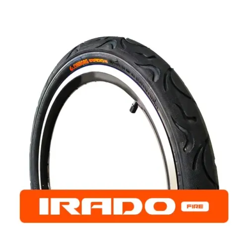 Par Pneus Bicicleta Aro 20 Cinborg Irado Fire - Flame Preto