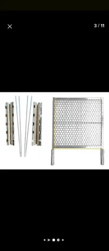Grelhas e suporte de inox