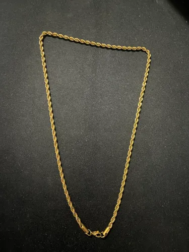 Cordão Baiano 60cm Banhado a Ouro 18K
