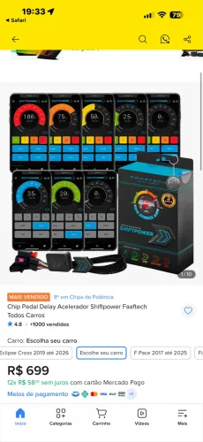 Chip Pedal Delay Acelerador Shiftpower Faaftech